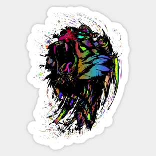 Rainbow lion Sticker